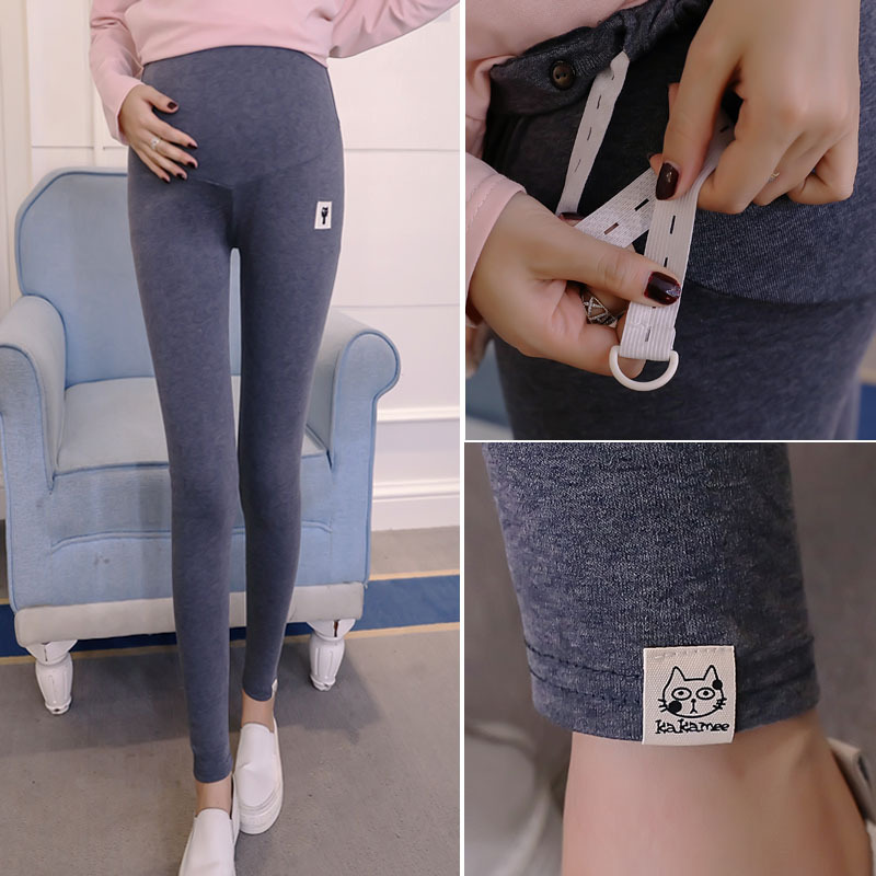 Picture of Spot Maternity Autumn Spring and Autumn Pants Trousers Kitten Leggings Autumn Korean Style Abdominal Pants Elastic Leggings