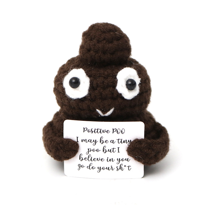 Picture of Cross-Border Hot-Selling Wool Crochet Positive Energy Potato Knitted Wool Cucumber Positive Energy Wool Crocheted Doll Finished Product