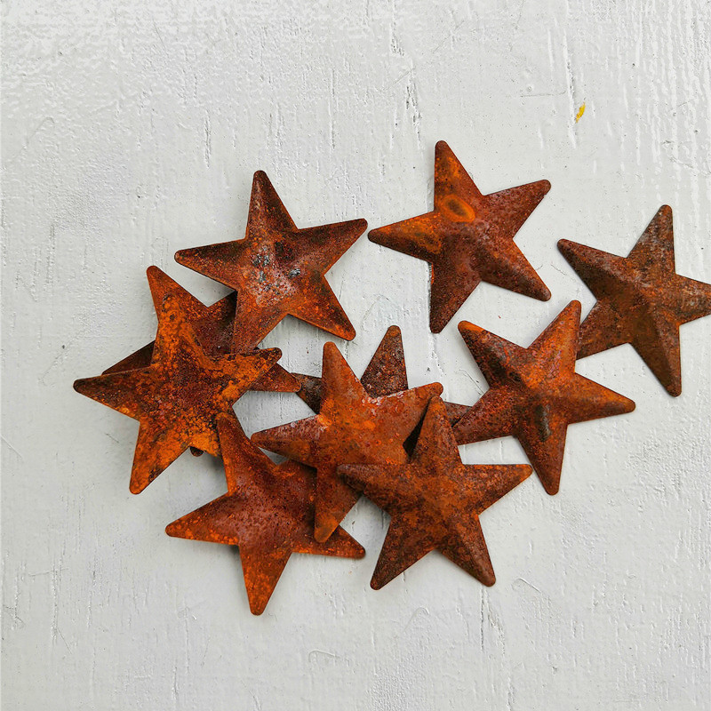 Picture of Cross-Border Sales of Rusty Iron Five-Pointed Stars, European and American Style, Vintage Retro Christmas Iron Five-Pointed Stars