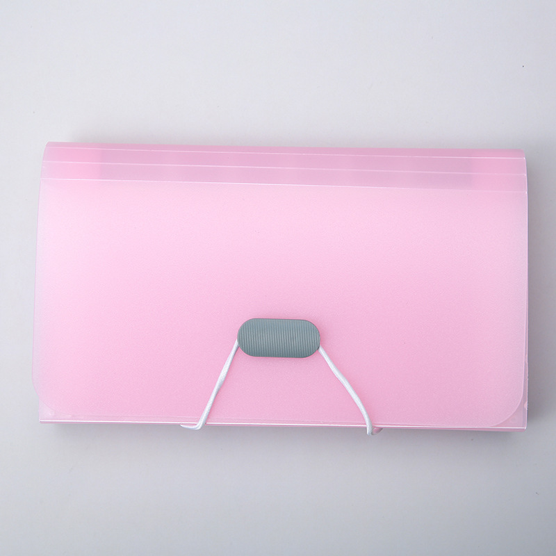 Picture of Rainbow organ bag folder file clip plastic rope bundle office A6 mini bill bag 13 storage clip wholesale