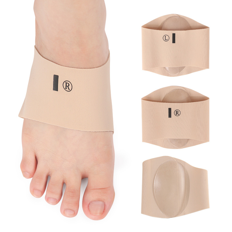 New Silicone Foot Cushion Bandage Silicone Foot Arch Insole Flat Foot Support for Men and Women Insole Foot Arch Pad