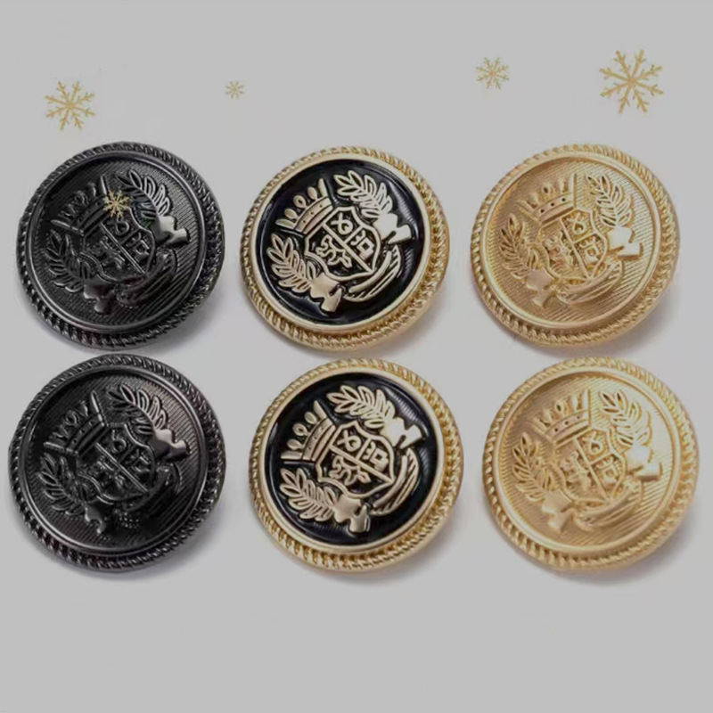 Picture of Metal Buttons for Coats, Suits, Trench Coats, Cufflinks, Men's Tops, Women's Waist-Cinching Pants Buttons, High-End Alloy