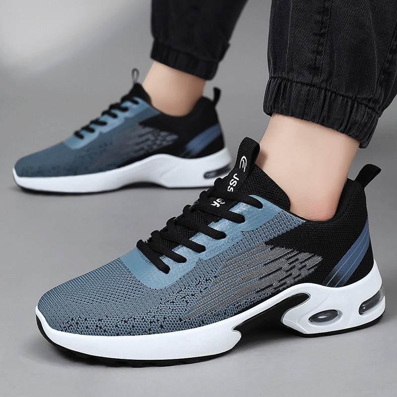 Picture of Men's Shoes Summer 2025 Factory Direct Sales Air Cushion Soft Sole Sports Shoes Wholesale Cross-Border Dropshipping Fly Woven Shoes for Men