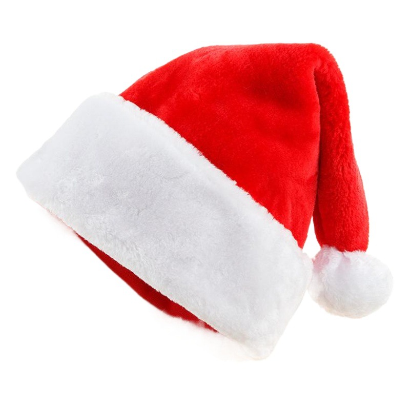 Thickened Plush Christmas Hat Lengthened Plush Christmas Hat Santa Claus Hat Christmas Decoration