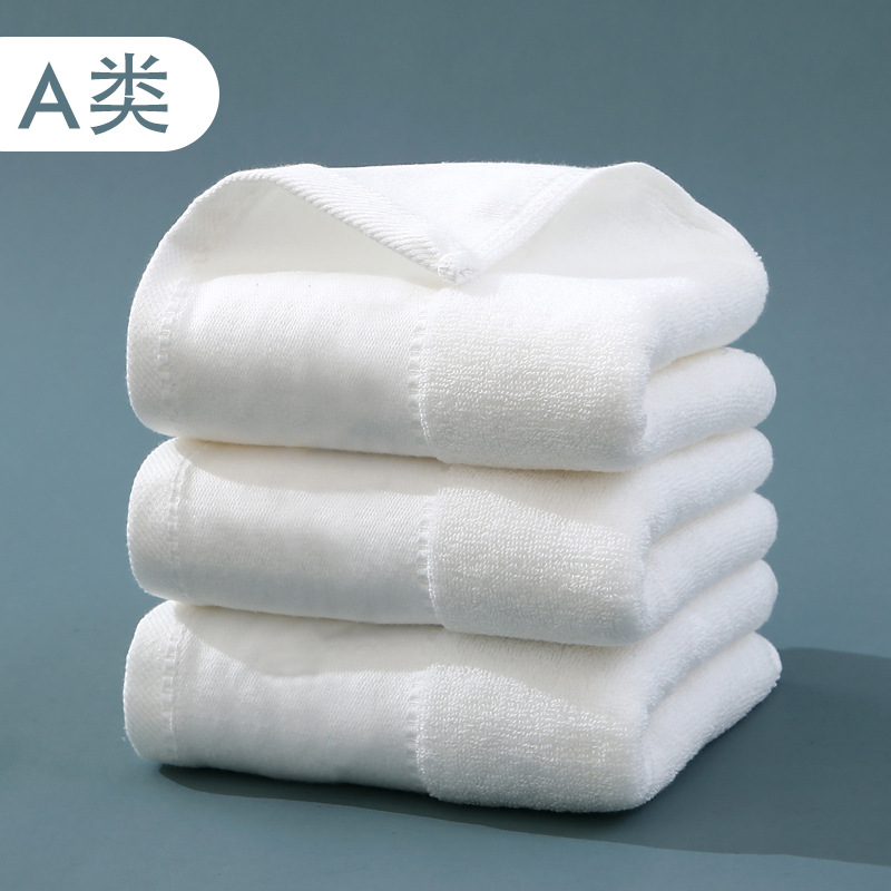 Picture of Pure Cotton Type a Cotton Square Towel, Thickened and Soft, Plain Cotton Towel for Home Use, Children's Face Towel for Kindergarten