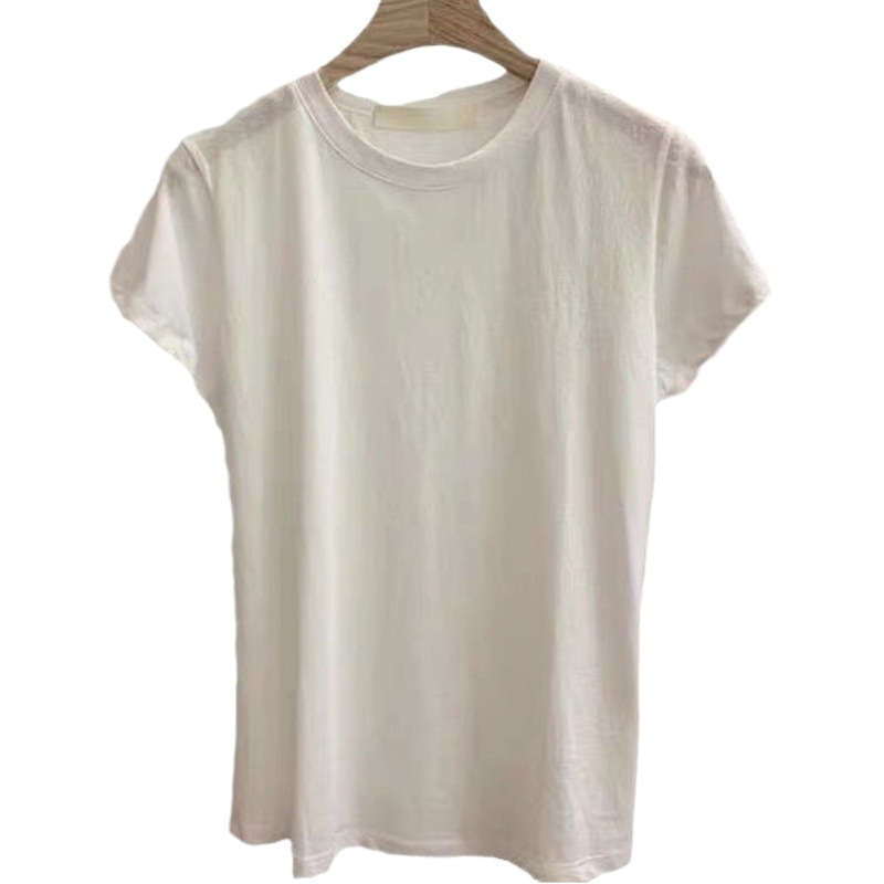 super feel modal! [basic] solid color thin short sleeve t-shirt women's slim all-match base coat tide