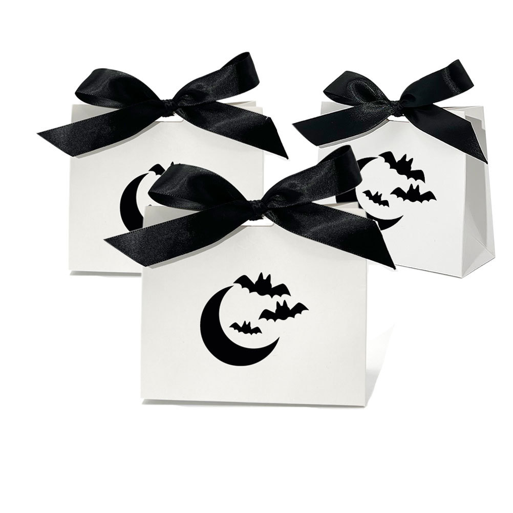 New in stock Halloween candy box bat moon chocolate gift packaging paper box DIY snacks cookie box