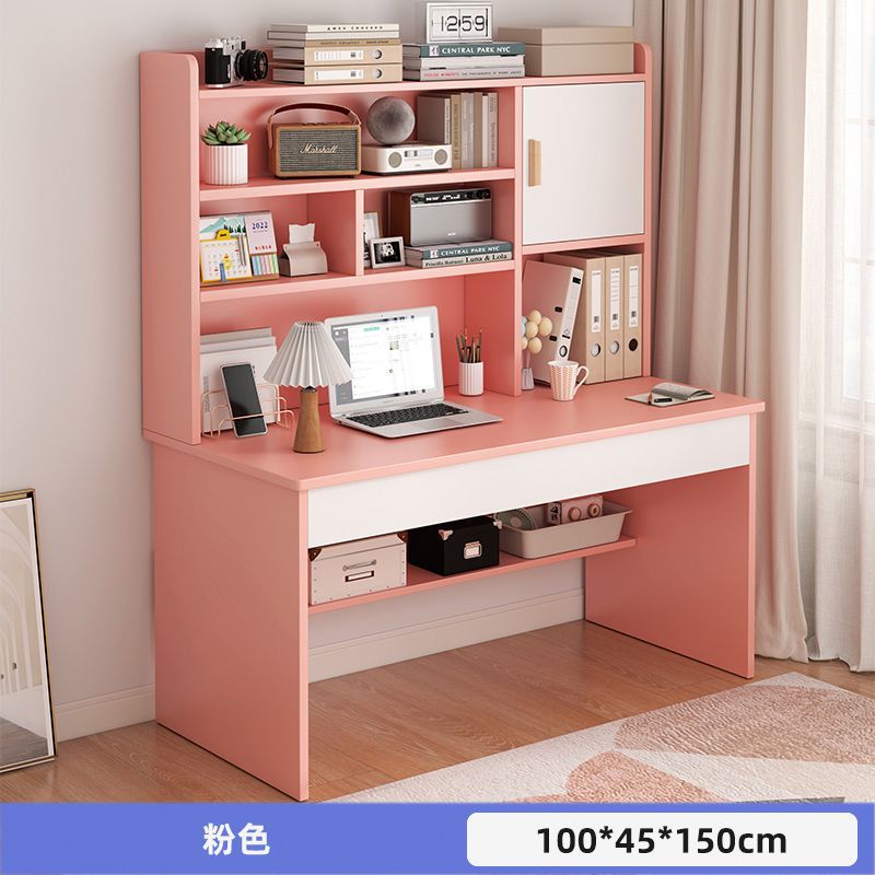 Picture of Student home study desk, children's desk, bookshelf combination table and chair set, simple bedroom, children's writing desk