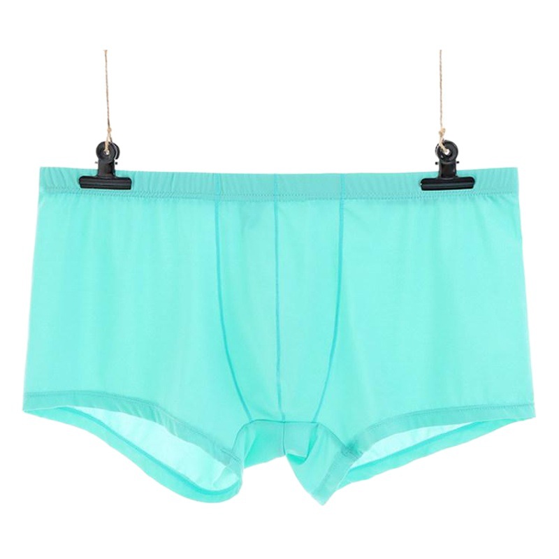 Junyou Men's Ice Silk Transparent Underwear Low Waist Thin Summer Sexy Boxers Breathable Slim-Fit Trendy Men's Youth Trousers