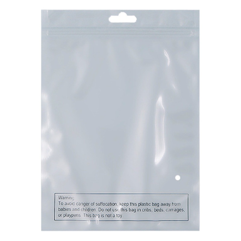 Environmental protection standard Pearl film Yin and Yang ziplock bag hardware accessories plastic sealed bag jewelry storage plastic packaging bag