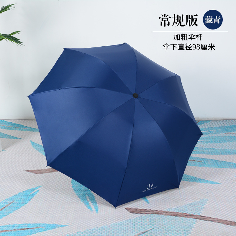 Picture of A large number of wholesale automatic umbrella women's folding dual-purpose umbrella sunscreen UV protection sun umbrella printable advertising
