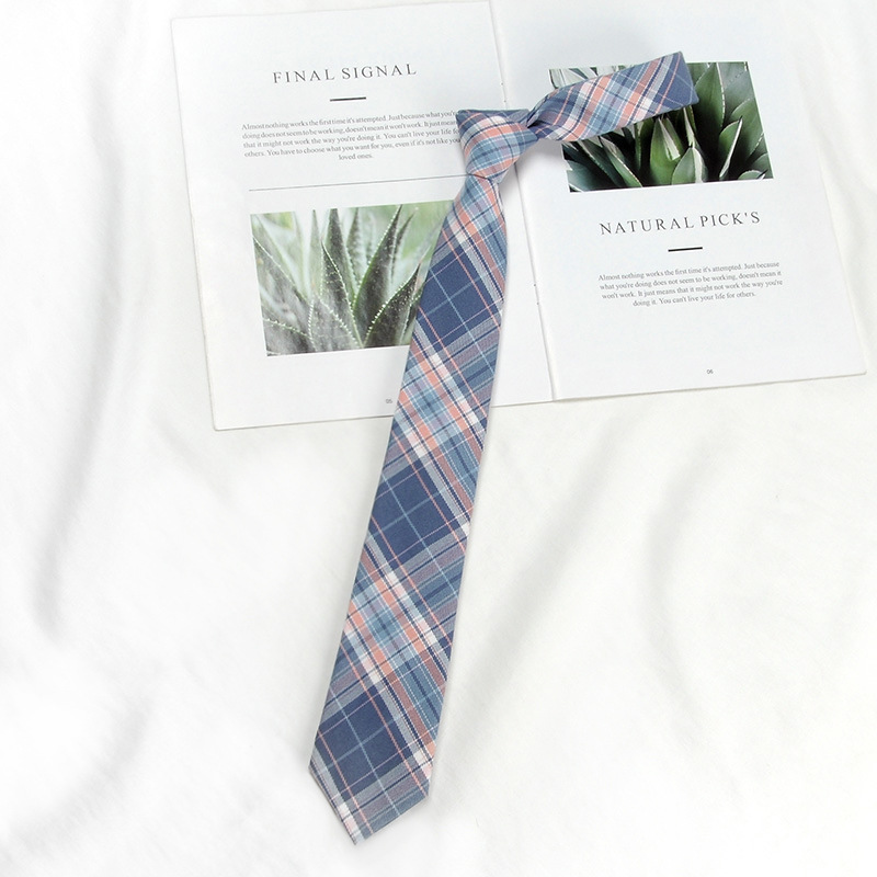 Picture of DK Hand Tie Lemon Sea Salt Original Japanese Uniform for Male and Female Students School Uniform College Style Plaid JK Factory Batch
