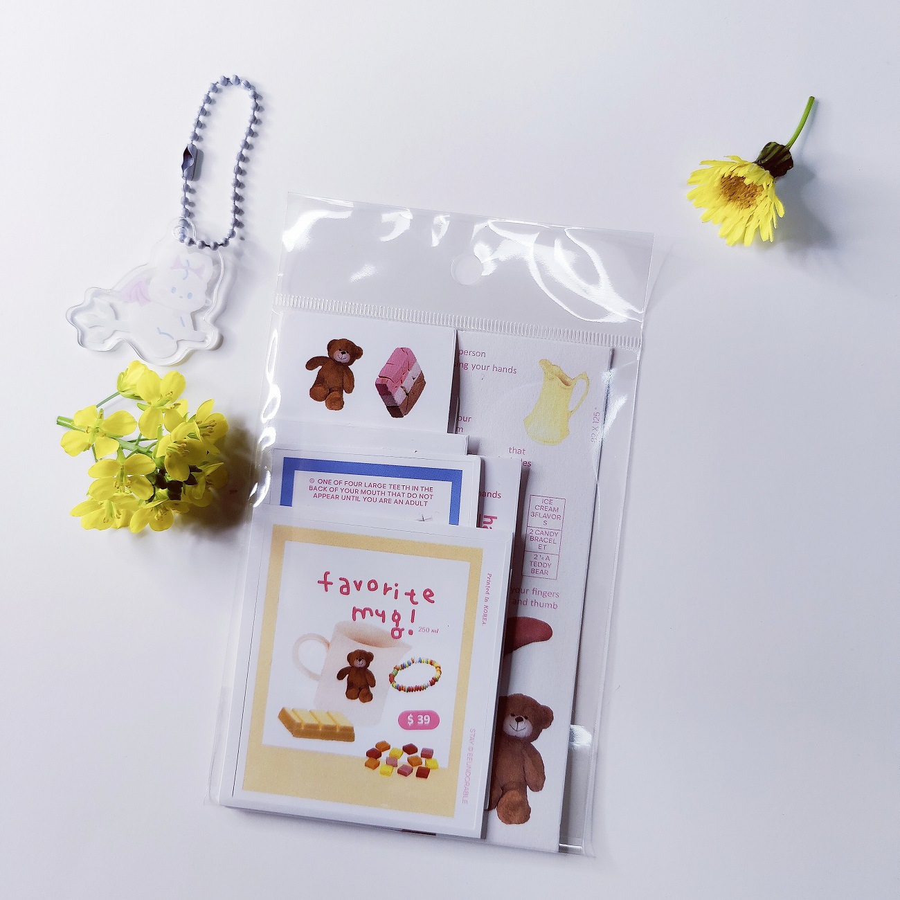 Picture of Korean Style Same Style Spot eeundorablelucy Sticker Bag Portrait Card Bag ins Style Hand Account Decoration