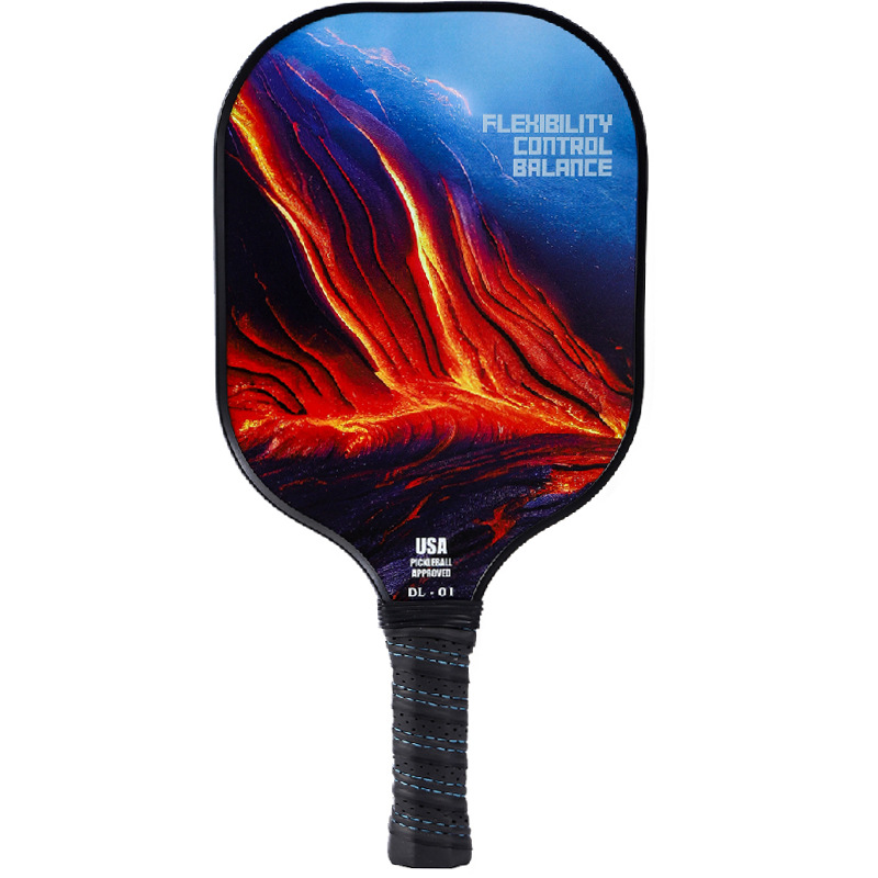 Picture of Factory custom pick racket pickleball hole glass carbon fiber racket pick ball beach racket suit