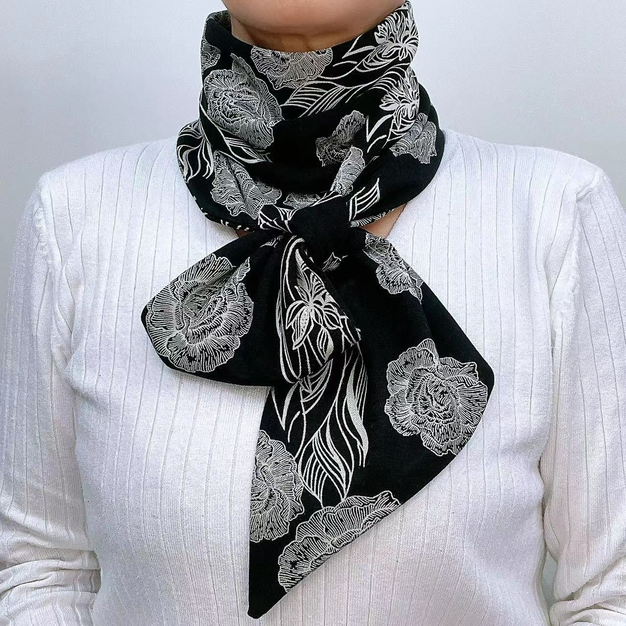 Picture of [Increase lengthening] 14*140cm neck long scarf Australian velvet cotton autumn and winter warm scarf fashion scarf scarf