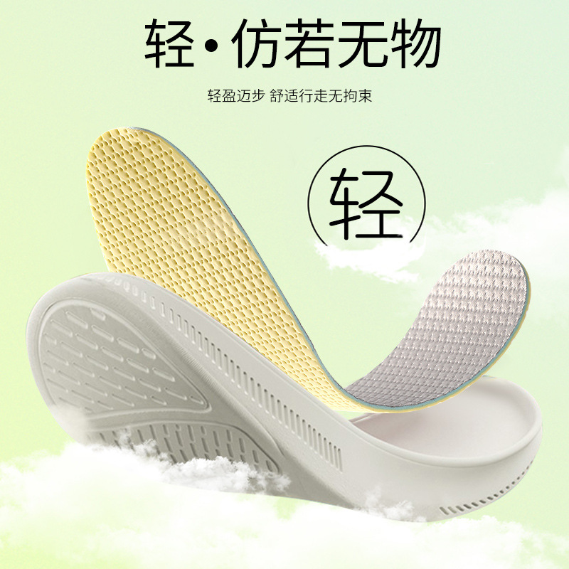 Picture of Latex Insole Deodorant Shoes Summer Sweat Absorbing Breathable Deodorant Super Soft Non-slip Women's Men's Barefoot Artifact Thin