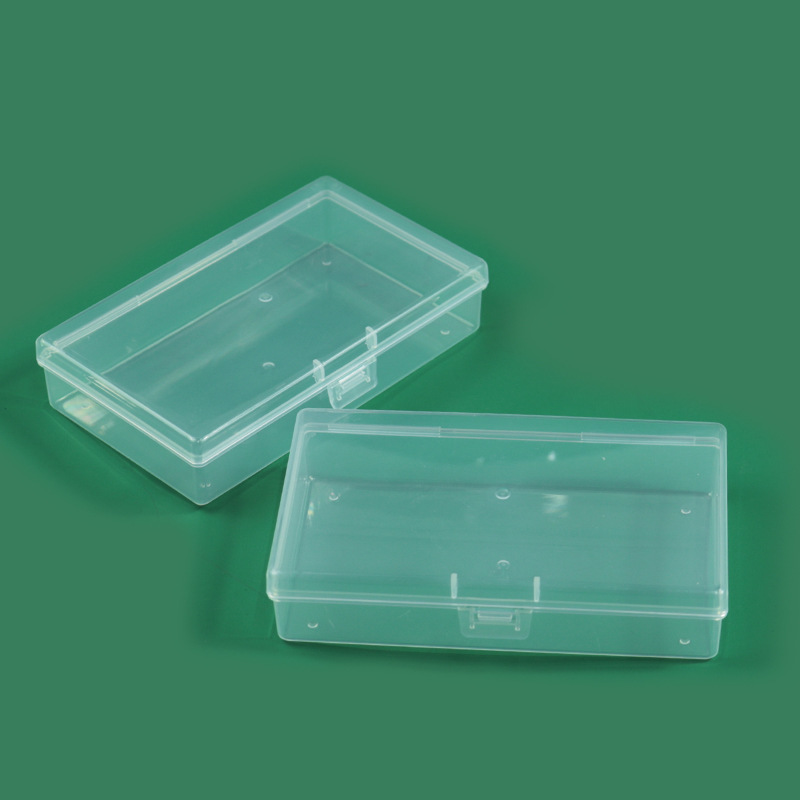 Transparent Pp Plastic Packaging Box Small Hardware Spare Parts Component Organizer Fishing Gear Five-Claw Buckle Stationery Storage Box