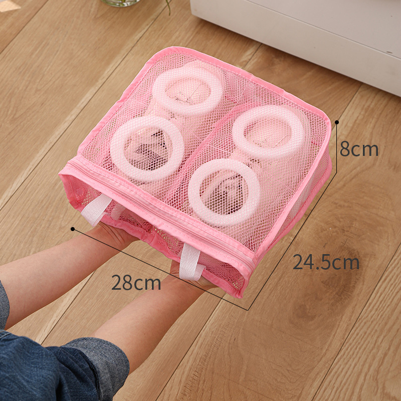 Picture of Lazy Shoe Washing Bag Anti-deformation Thickened Shoe Cover Washing Bag Machine Washing Special Polyester Shoe Washing Bag Net Bag Can be Hanged and Dried