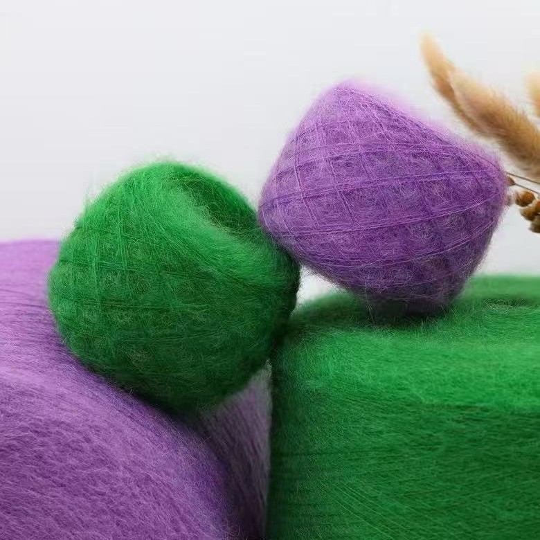 1/13Nm High Proportion Mohair 32% Mohair 28% Wool 40% Nylon 334 South African Mohair
