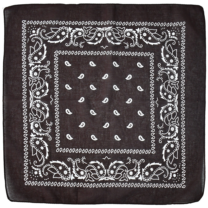 Picture of Factory Wholesale European and American Cashew Flower Square Scarf Outdoor Sports Cycling Hip-Hop Spot Pure Cotton Insect Printed Headscarf