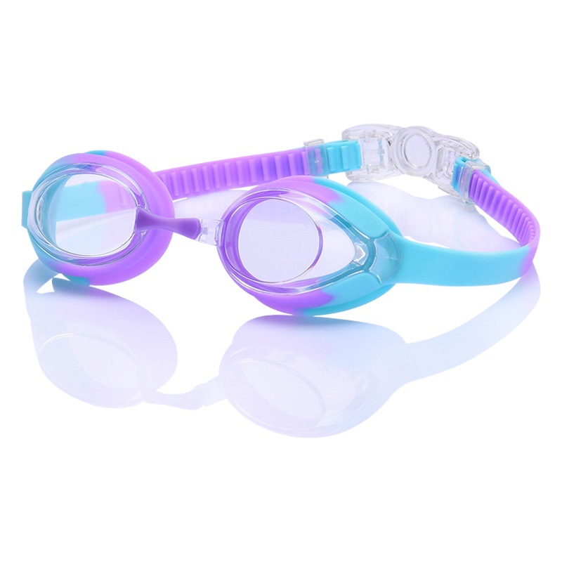 Hot new children boys and girls HD waterproof anti-fog swimming glasses small frame silicone diving goggles manufacturers