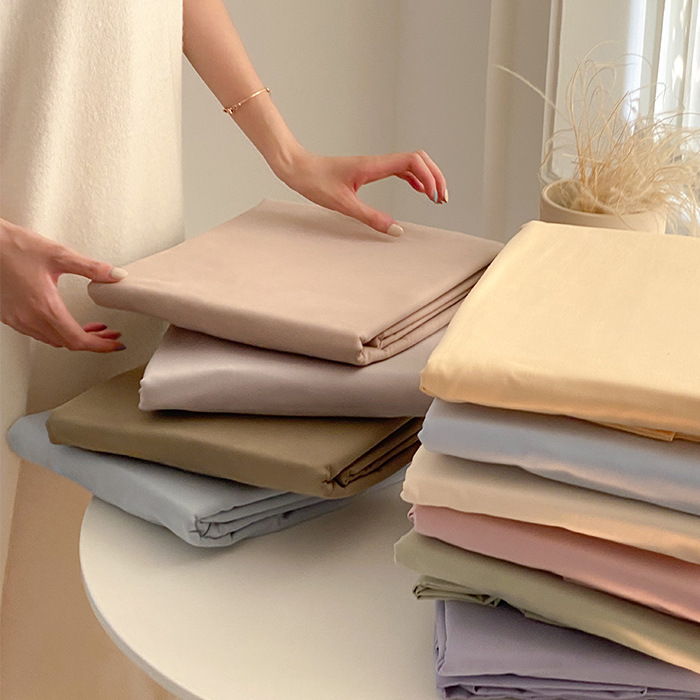 Solid color simple wind, 60 cotton sanding single sheet, cotton padded 1.8m single bed hat mattress protective cover