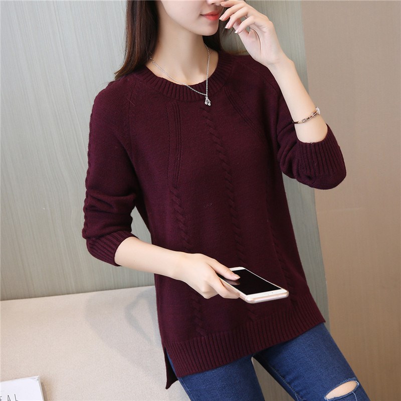 Picture of Popular Women's Sweater, Loose Outer Wear, Autumn and Winter 2024 New Style, Velvet and Thickeneded Bottoming Shirt, Trbottomy Inner Wear