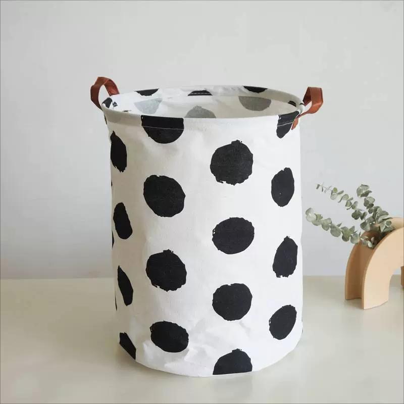 Light luxury dirty clothes basket cotton and linen bedroom storage bag laundry storage basket wholesale cotton and linen storage basket moving bag factory