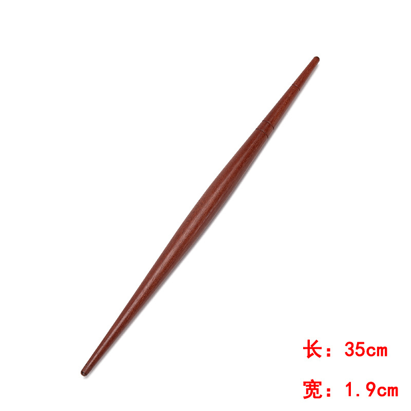Picture of Haoyuan black sandalwood rolling pin manufacturer wooden rolling pin solid wood non-stick flour stick kitchen baking tool