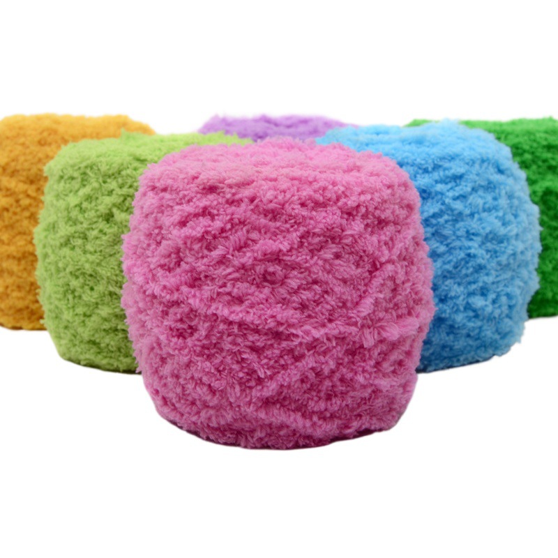 Coral Fleece Wool Baby Line Coarse Wool Three Strands Towel Line Fleece Line Coat Scarf Line