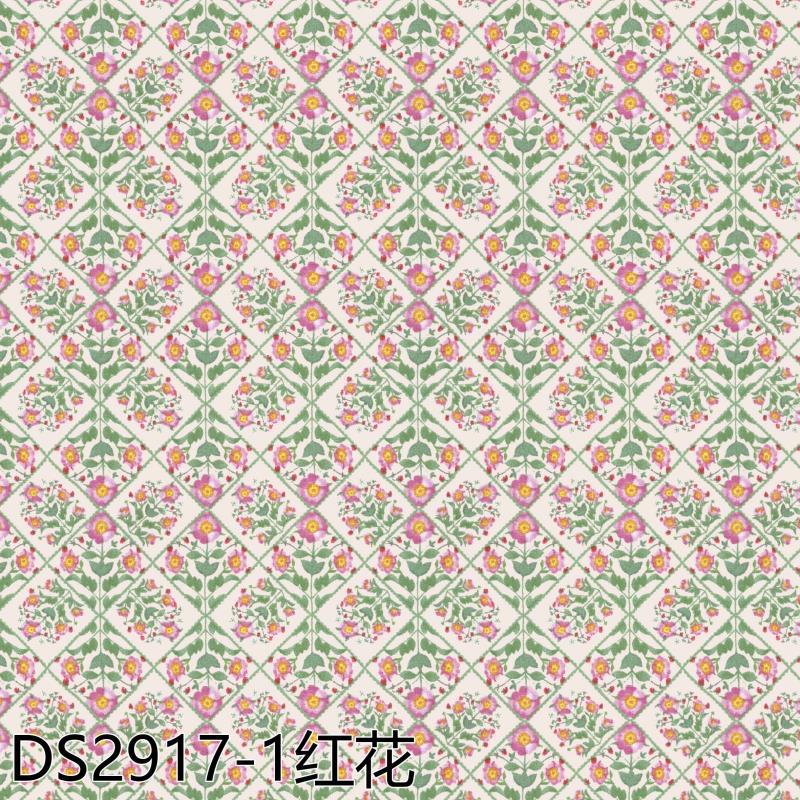 Diamond-shaped small flowers 40 cotton digital printed fabric cotton children's clothing cloth bag anti-mosquito pants printed fabric