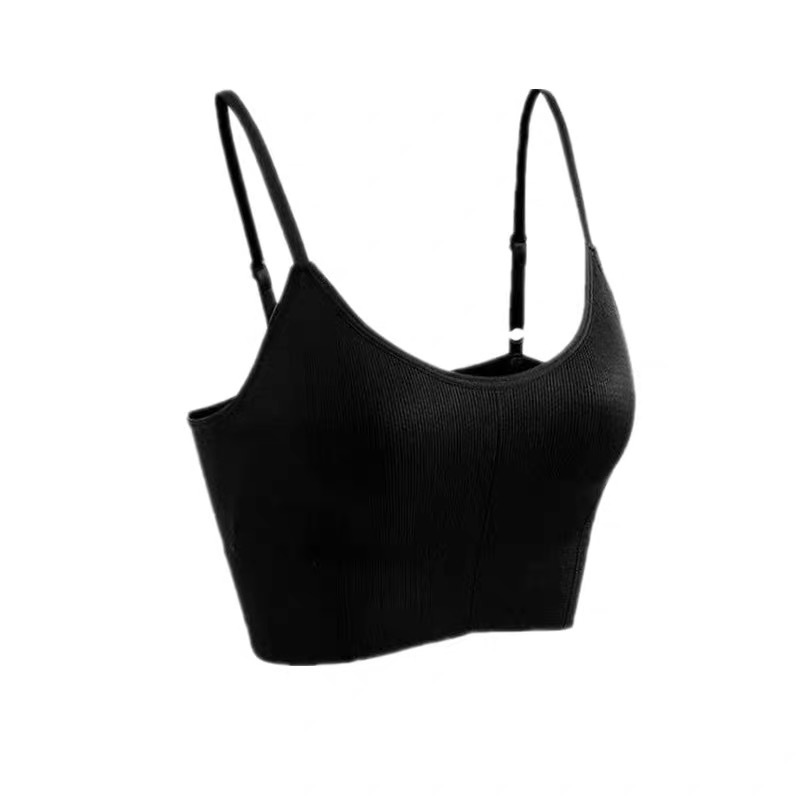 Picture of Beautiful Back Camisole Women's Belt Chest Pad Integrated Internet Popular Big U Outer Wear Inner Base Bra Tube Top Underwear