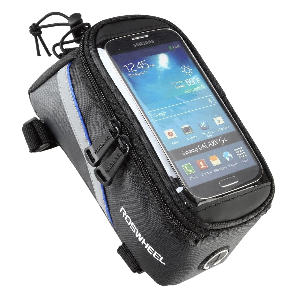 ROSWHEEL Lexuan Mountain Bike Bag Front Beam Bag Polyester Upper Tube Bag Riding Touch Screen Mobile Phone Bag Wholesale