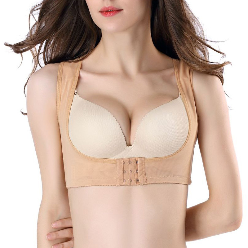 Cross-border Large-size Front-breasted Adjustable Corrective Breast Expansion and Breast Bolster Push-up Accessory Breast Anti-sagging Corrective Body Shaping Top