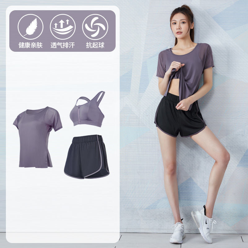 Picture of Yoga Suit Women's Summer Loose Slimming Breathable Quick-drying Clothes Fitness Running Fashion Casual Professional Sportswear