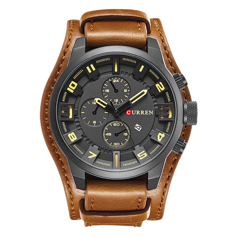 CURREN Karin 8225 Men's Large Belt Sports watch European and American watch Large Dial