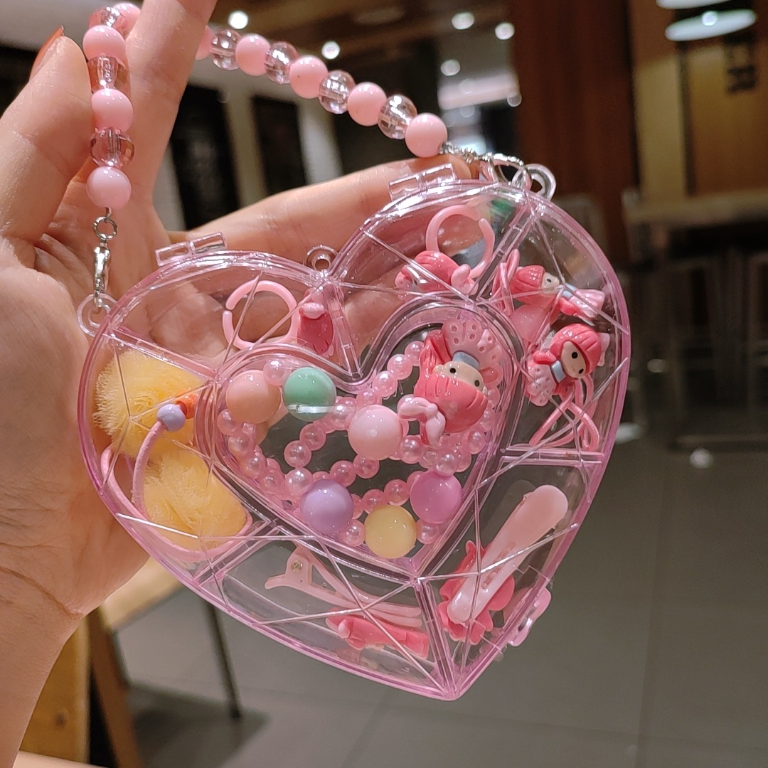 Picture of Children's jewelry baby cartoon cute fruit pendant bracelet suit birthday gift box in stock wholesale