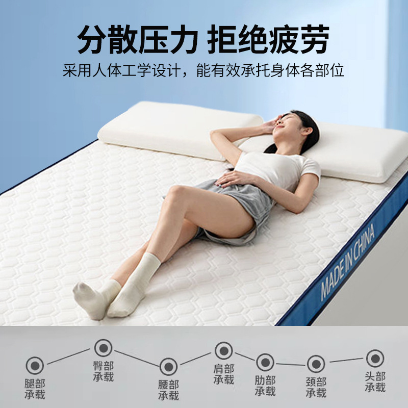 New Upgraded Blue Edge Mattress Soft Cushion Breathable Comfortable Mattress Easy Folding Storage Tatami Dormitory Mattress Wholesale