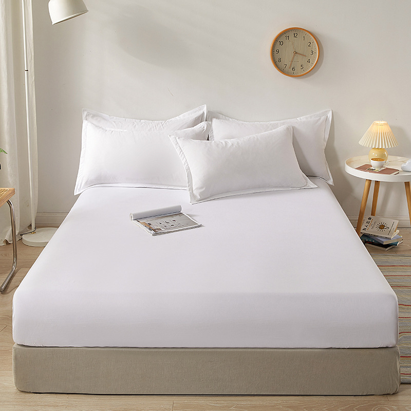 Picture of Cotton Mattress Cover Non-Slip Fixed Bed Cover Single-Piece Bed Sheet Bedspread Simmons Protective Cover Height Mattress Cover