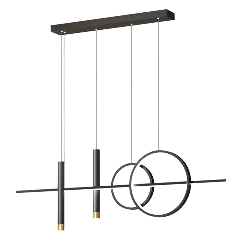 Restaurant Lamp Chandelier Light Luxury Lamp Modern Simple Dining Room Dining Table Bar Scandinavian Normcore Strip Creative Design