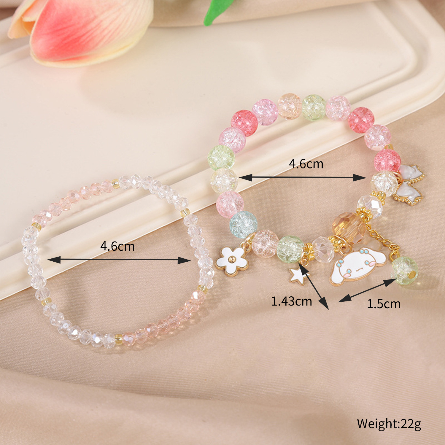 Picture of Children's Bracelet Bracelet Bracelet Beaded Crystal Women's Cute Students Girls' Bracelet Children's Gift