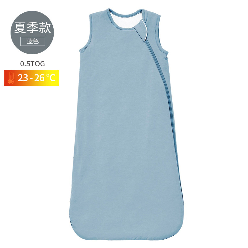 Picture of Bamboo fiber baby sleeping bag baby spring and autumn summer autumn and winter baby newborn constant temperature kick prevention quilt