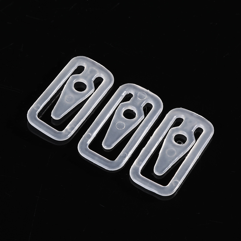 Square Clip Transparent Plastic Single Hook Square Clip Suit Square Hook Buckle Arrow Clip Suit Shirt Clip Ready Stock