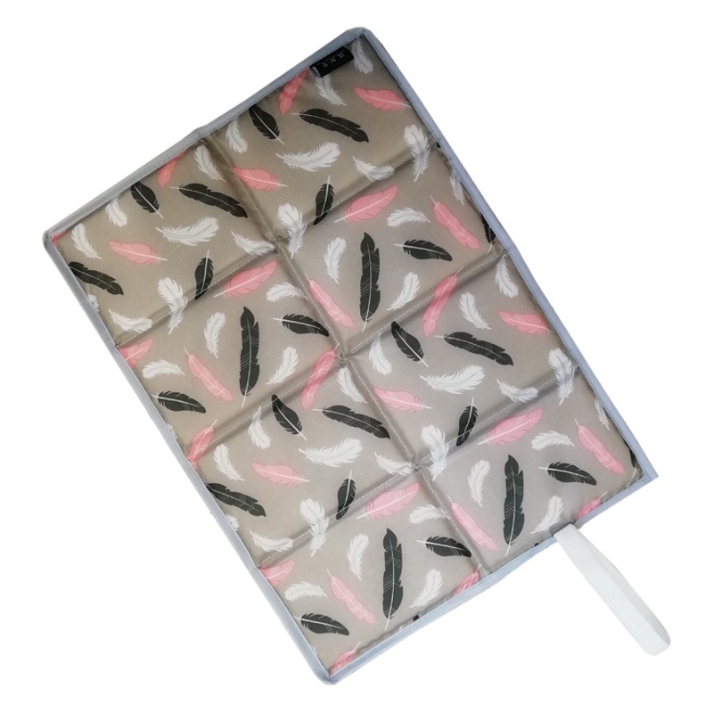 WWAGO Thickened Pearl Cotton Cloth Folding Cushion Outdoor Cool Insulation Dirty and Moisture-proof Portable Cushion 1cm Thick