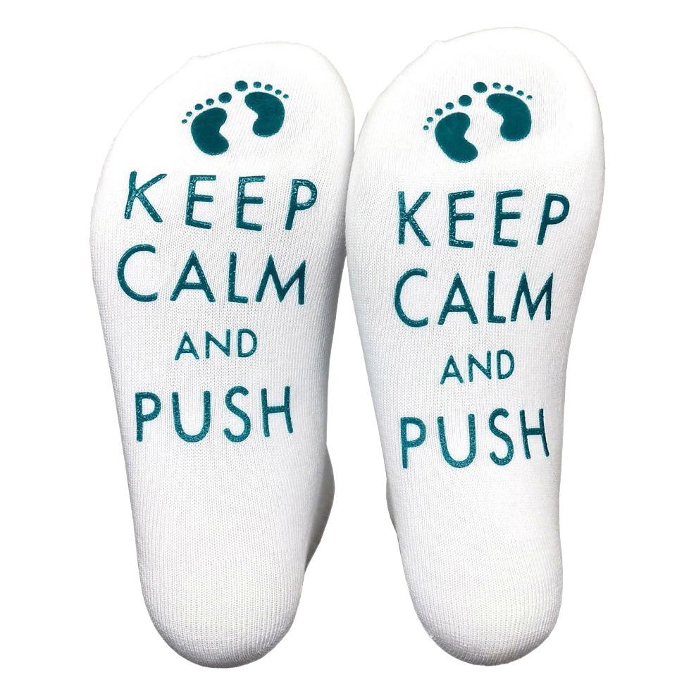 KEEP CALM AND PUSH foreign trade dispensing letters cotton socks D Middle East Saudi Arabian socks