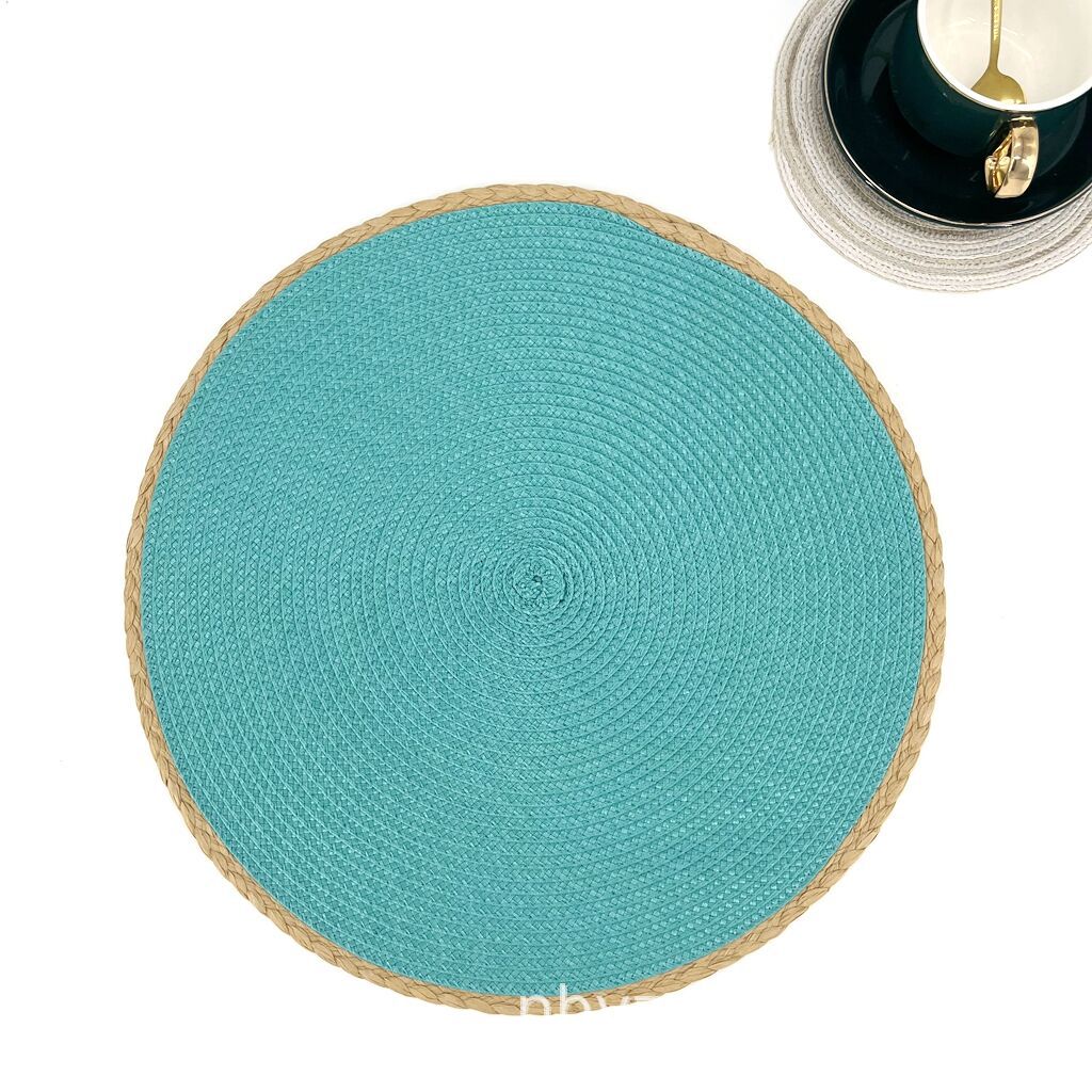 Picture of PP insulation table mat hotel western restaurant European simple natural outdoor festival activities can be wholesale mixed batch