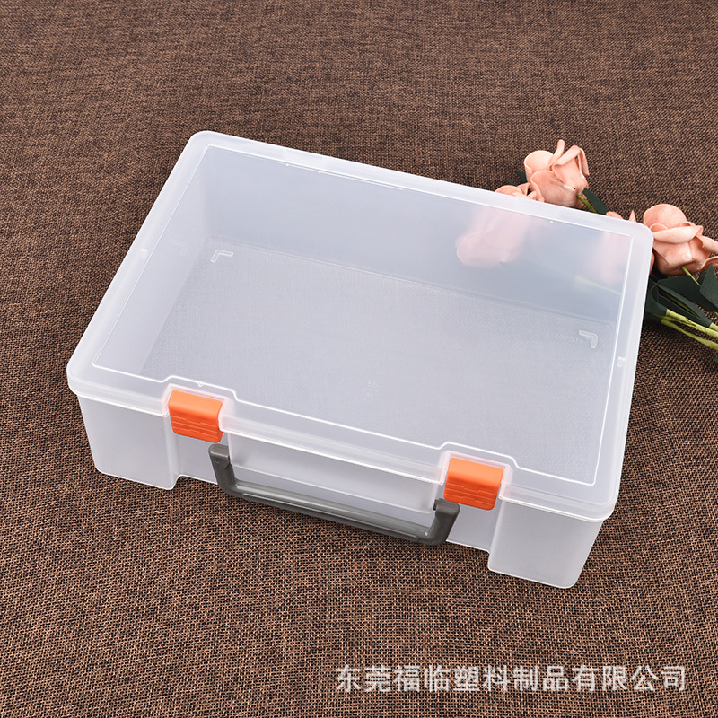 TrAnspArent pp PlAstic Box with HAndle CertificAte Bill InformAtion File Box A5 File SeAl StorAge Box EKB219-1