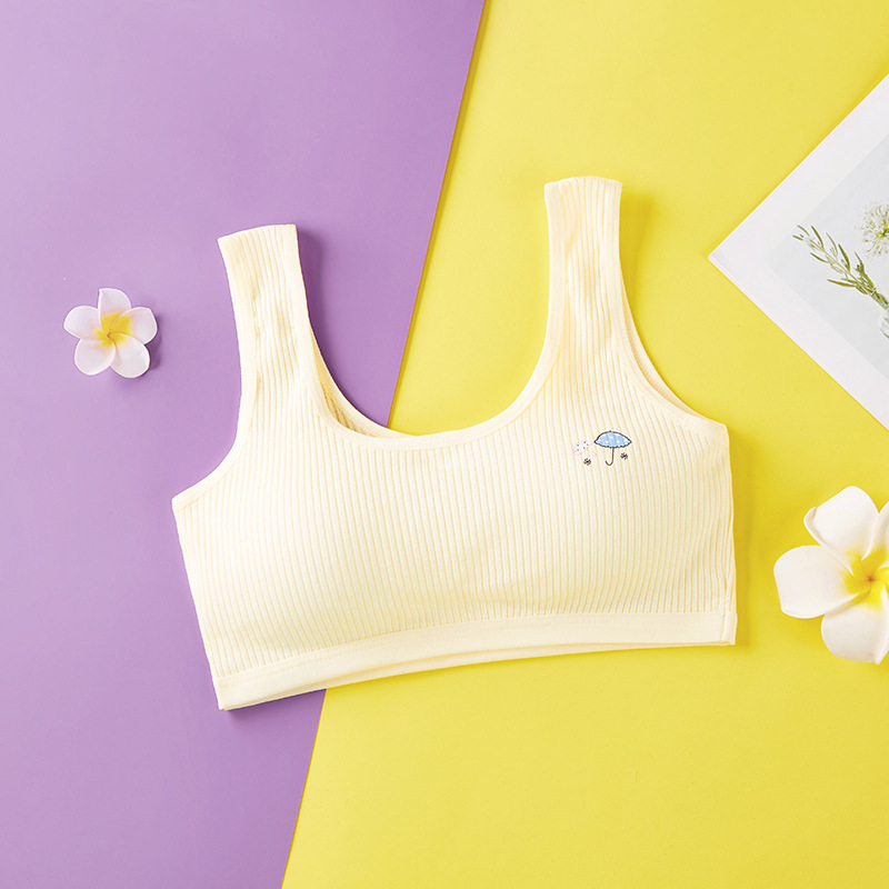 Picture of Girl's underwear development period student girl's high school student underwear pure cotton vest girl's junior high school student underwear