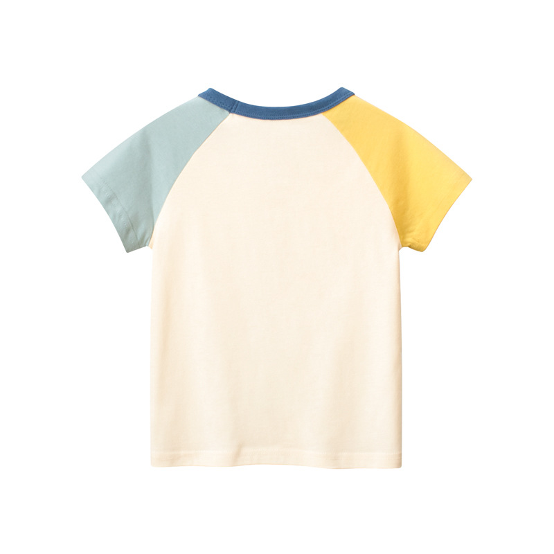 Picture of K-Style of Children's Clothing 2025 Summer New Style 27Kids Children's Dinosaur Male Short-Sleeved T-Shirt Half-Sleeved One-Piece Drop Shipping