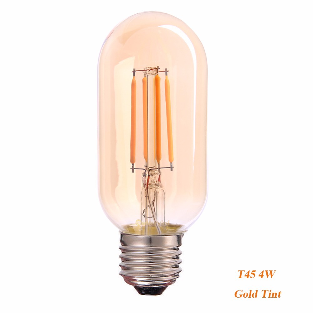 Picture of T45 bulb T tube support dimming bulb e27 screw mouth warm light decorative light source retro led light source 110V cross-border